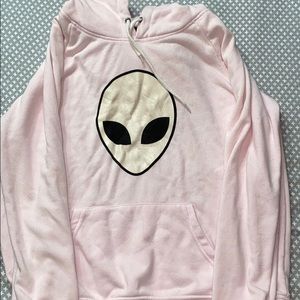 A•Lab pink alien hoodie